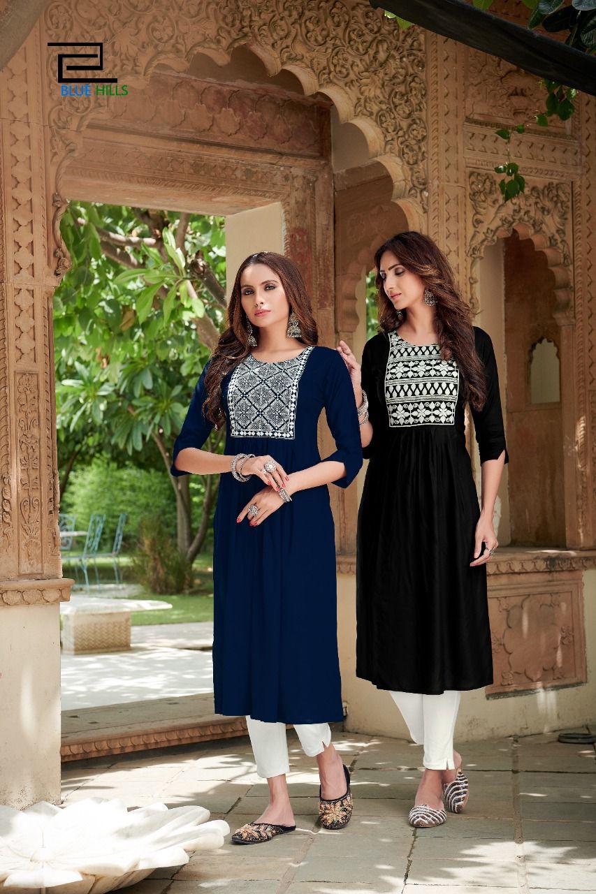 Blue Hills Miss India 5 Designer Ethnic Wear Long Kurti Anarkali Collection